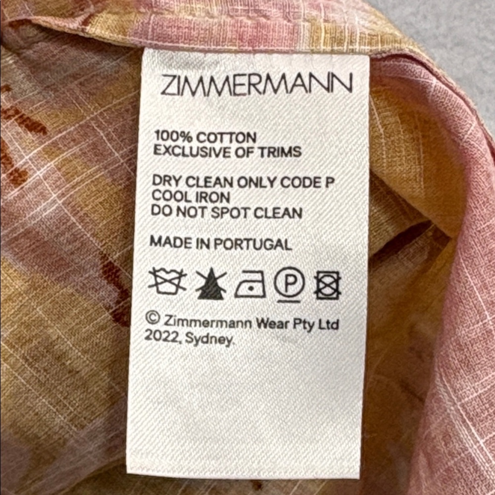 Zimmermann Multicolor Patchwork Style Floral A-Li… - image 2